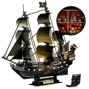 Puzzle 3D - QUEEN ANNE'S REVENGE LED NEW