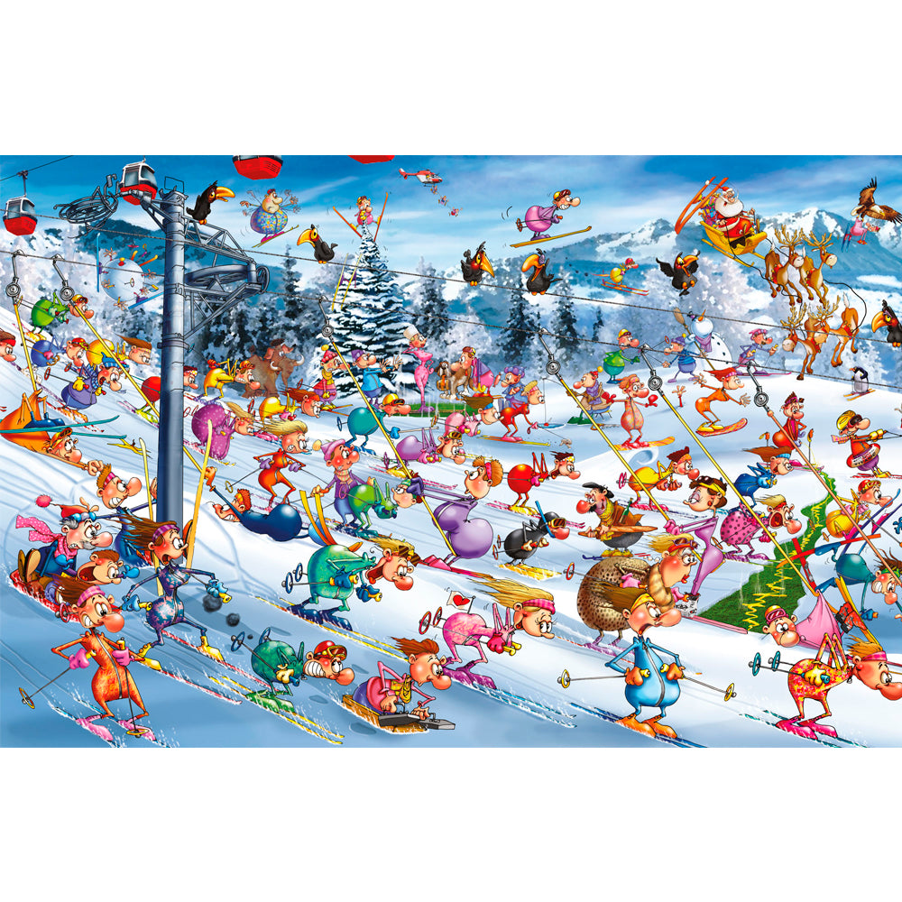 PUZZLE PIATNIK 1000 - christmas skiing - puzles.cl