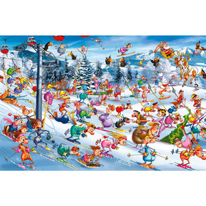 Puzzle 1000 piezas - Christmas Skiing - puzles.cl