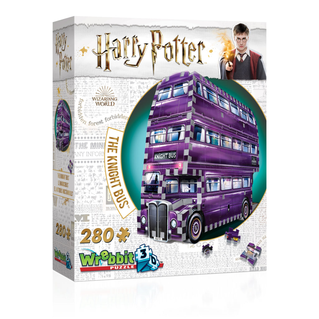 PUZZLE 3D 280 WREBBIT - HP THE KNIGHT BUS - puzles.cl