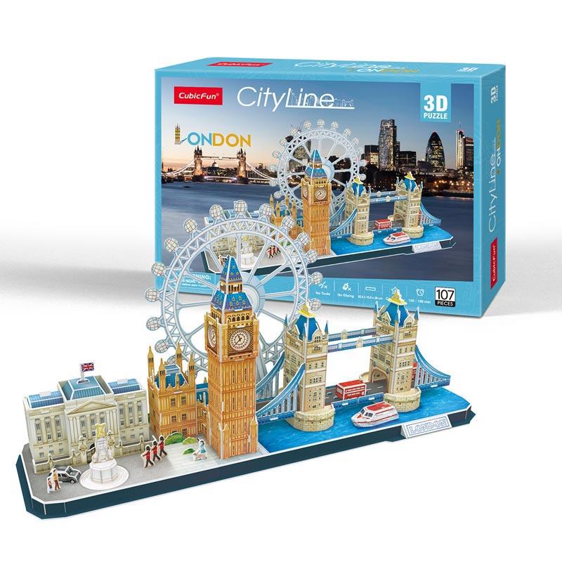 PUZZLE 3D 107 CUBIC FUN - LONDON CITY LINE - puzles.cl