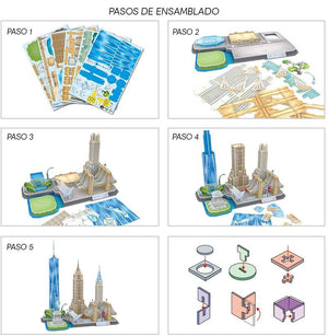 PUZZLE 3D 123 CUBIC FUN  - NEW YORK CITY LINE - puzles.cl