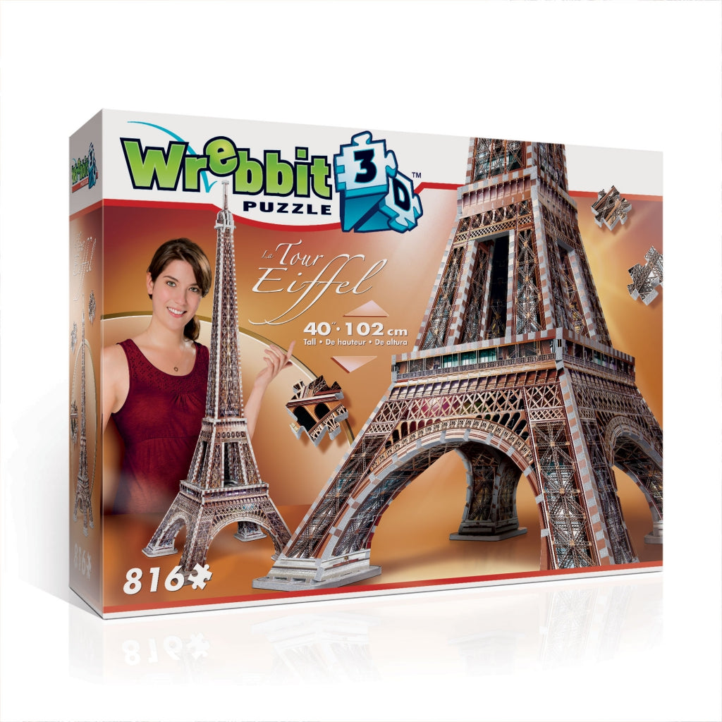 PUZZLE 3D 816 WREBBIT - TORRE EIFFEL - puzles.cl